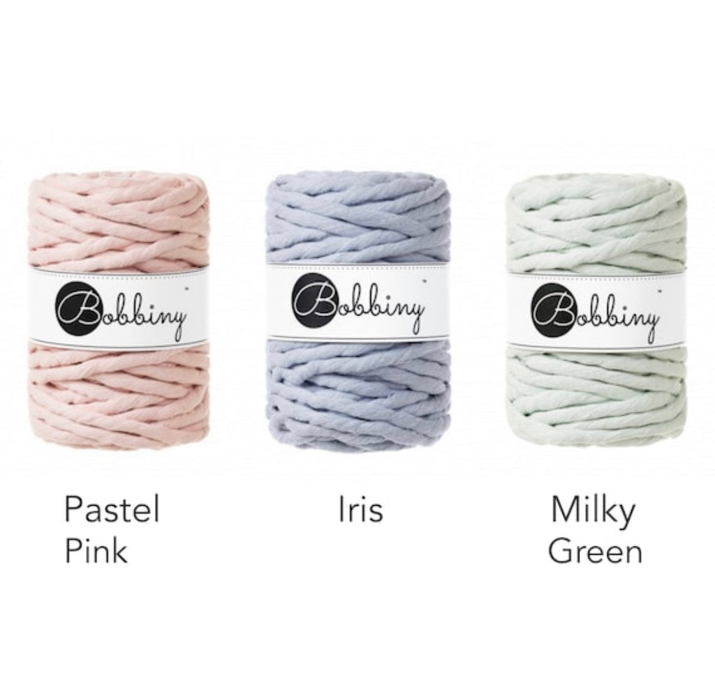 Bobbiny Regular 3mm Single Ply Macrame Cord (Peacock Blue)